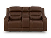 Knightington Power Reclining Loveseat with Audio Seating - Furniture 4 Less (Jacksonville, NC)