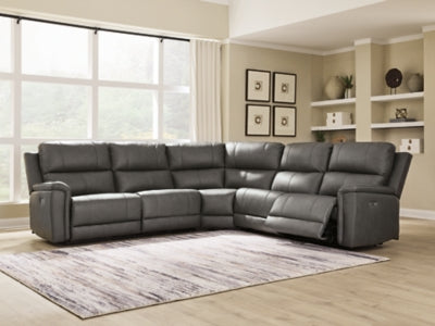 Bleckley Power Reclining Sectional - Furniture 4 Less (Jacksonville, NC)