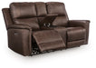 Bleckley Power Reclining Loveseat with Console - Furniture 4 Less (Jacksonville, NC)