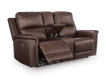 Bleckley Power Reclining Loveseat with Console - Furniture 4 Less (Jacksonville, NC)