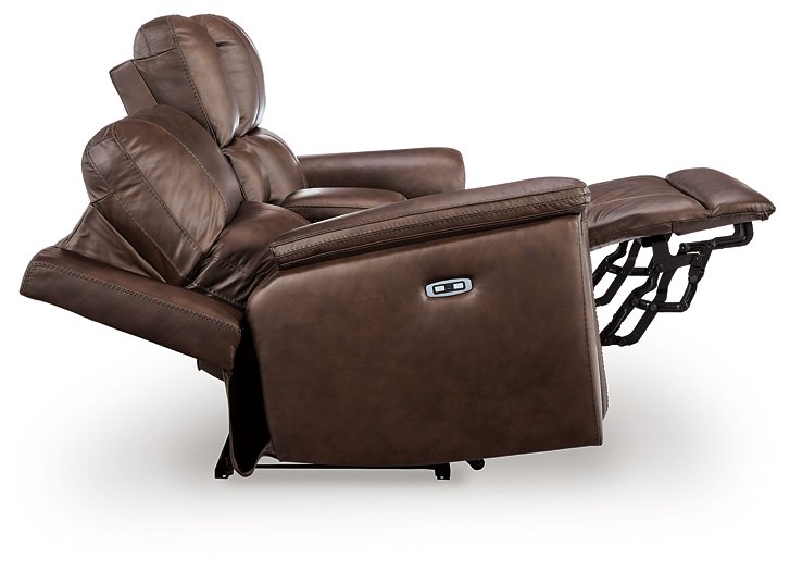 Bleckley Power Reclining Loveseat with Console - Furniture 4 Less (Jacksonville, NC)