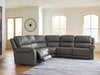 5Z - Pittson Power Reclining Sectional - Furniture 4 Less (Jacksonville, NC)