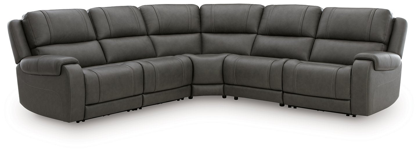 5Z - Pittson Power Reclining Sectional - Furniture 4 Less (Jacksonville, NC)
