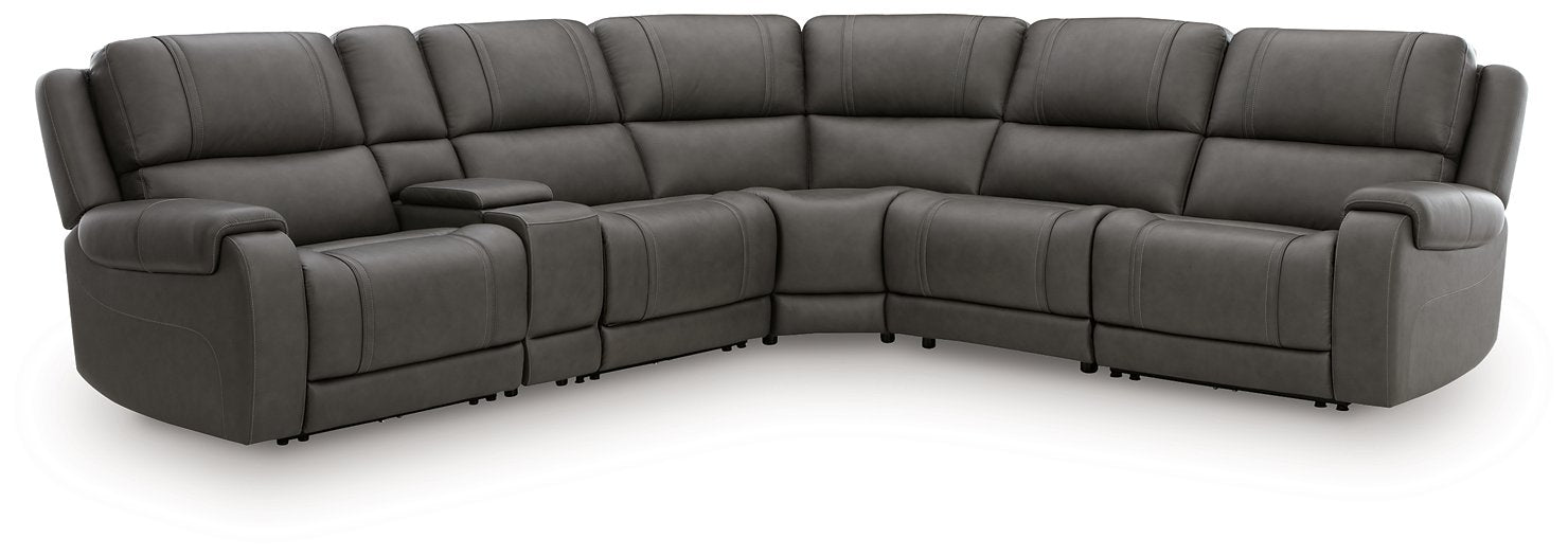5Z - Pittson Power Reclining Sectional - Furniture 4 Less (Jacksonville, NC)