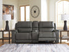 5Z - Pittson Power Reclining Sectional Loveseat with Console - Furniture 4 Less (Jacksonville, NC)