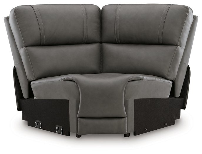 5Z - Pittson Power Reclining Sectional - Furniture 4 Less (Jacksonville, NC)