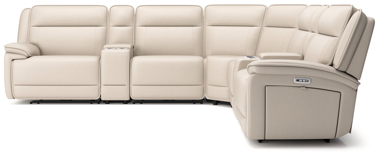 Double Deal Reclining Sectional with 2 Consoles - Furniture 4 Less (Jacksonville, NC)