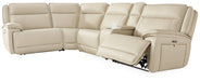 Double Deal Reclining Sectional with Console - Furniture 4 Less (Jacksonville, NC)