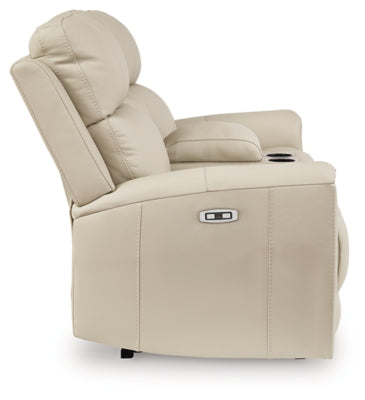 Dahlmoore Power Reclining Loveseat with Console - Furniture 4 Less (Jacksonville, NC)