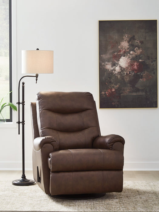 Flynwood Swivel Glider Recliner - Furniture 4 Less (Jacksonville, NC)