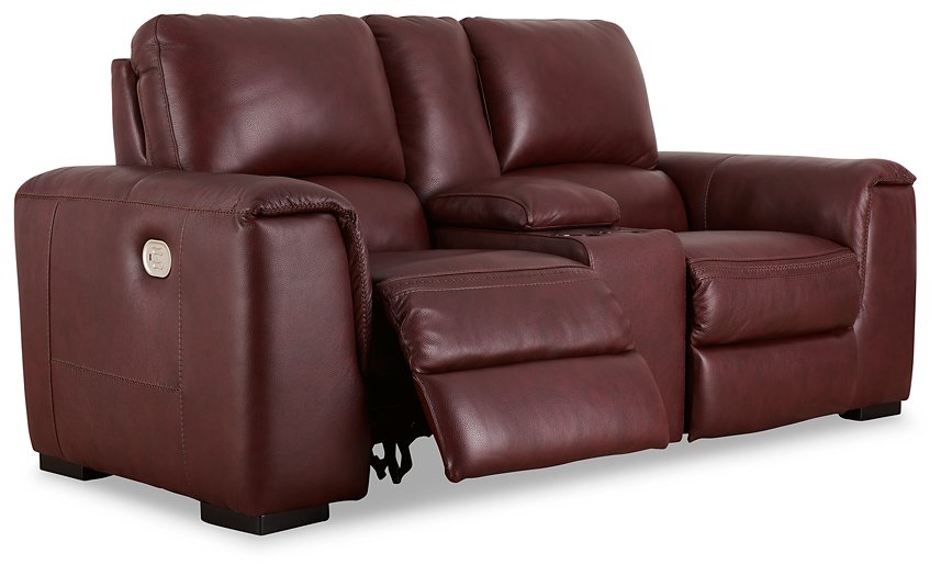 Alessandro Power Reclining Loveseat with Console - Furniture 4 Less (Jacksonville, NC)