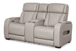 Boyington Power Reclining Loveseat with Console - Furniture 4 Less (Jacksonville, NC)