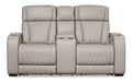 Boyington Power Reclining Loveseat with Console - Furniture 4 Less (Jacksonville, NC)