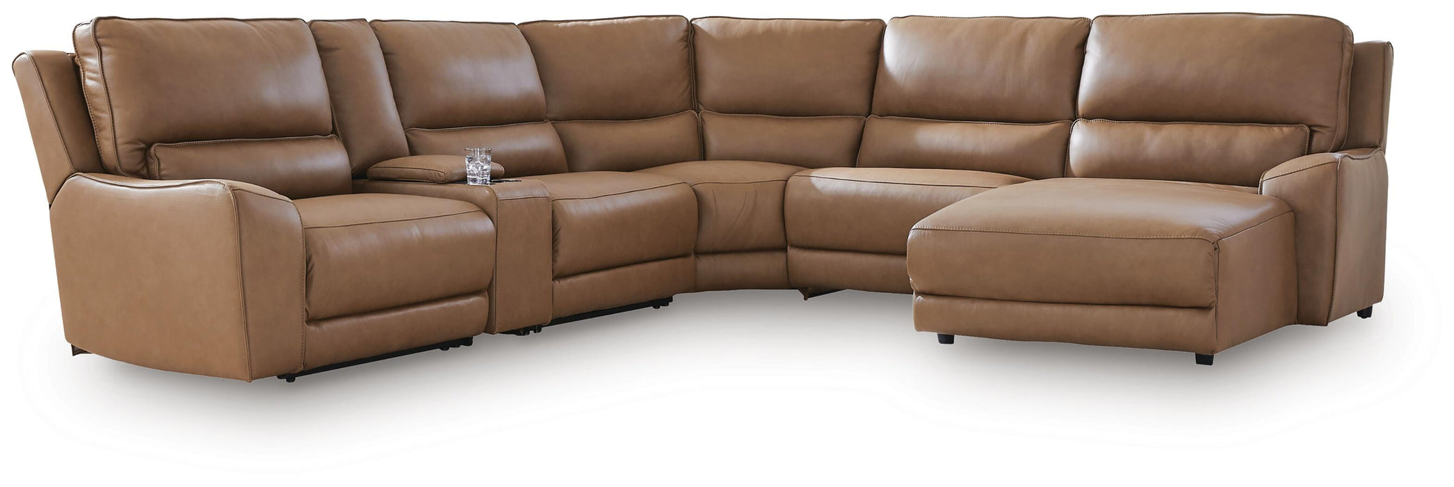 DeepWakes Power Reclining Sectional with Chaise - Furniture 4 Less (Jacksonville, NC)