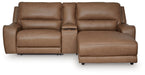 DeepWakes Power Reclining Sectional with Chaise - Furniture 4 Less (Jacksonville, NC)