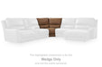 DeepWakes Power Reclining Sectional with Chaise - Furniture 4 Less (Jacksonville, NC)