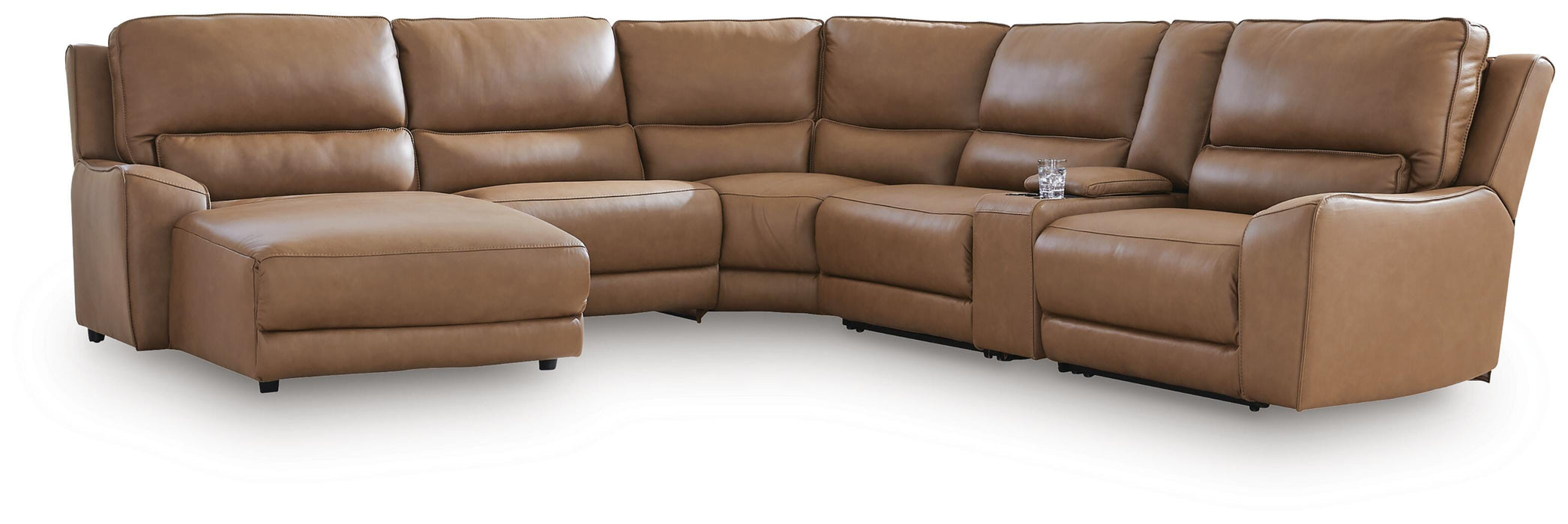 DeepWakes Power Reclining Sectional with Chaise - Furniture 4 Less (Jacksonville, NC)