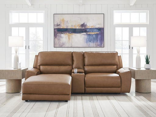 DeepWakes Power Reclining Sectional with Chaise - Furniture 4 Less (Jacksonville, NC)