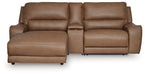 DeepWakes Power Reclining Sectional with Chaise - Furniture 4 Less (Jacksonville, NC)