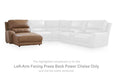 DeepWakes Power Reclining Sectional with Chaise - Furniture 4 Less (Jacksonville, NC)