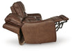 DeepWakes Power Reclining Loveseat with Console - Furniture 4 Less (Jacksonville, NC)
