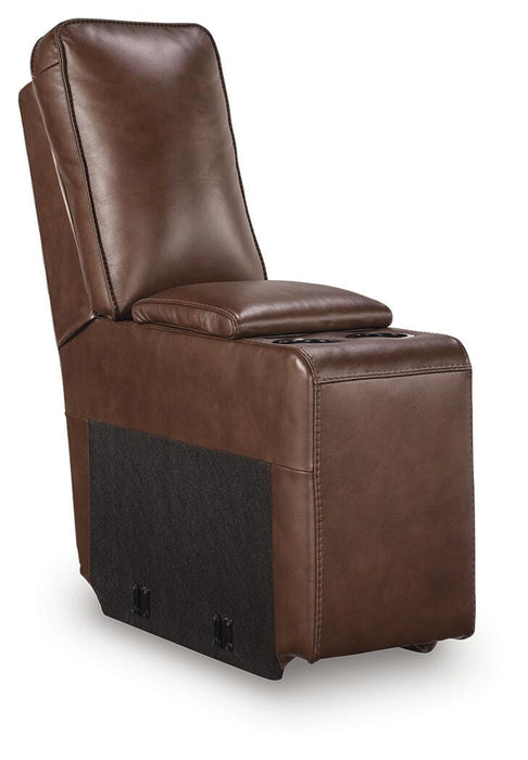 DeepWakes Reclining Sectional with Storage Console - Furniture 4 Less (Jacksonville, NC)