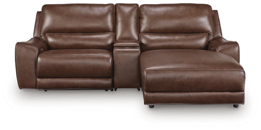DeepWakes Power Reclining Sectional with Chaise - Furniture 4 Less (Jacksonville, NC)