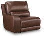 DeepWakes Reclining Sectional with Storage Console - Furniture 4 Less (Jacksonville, NC)