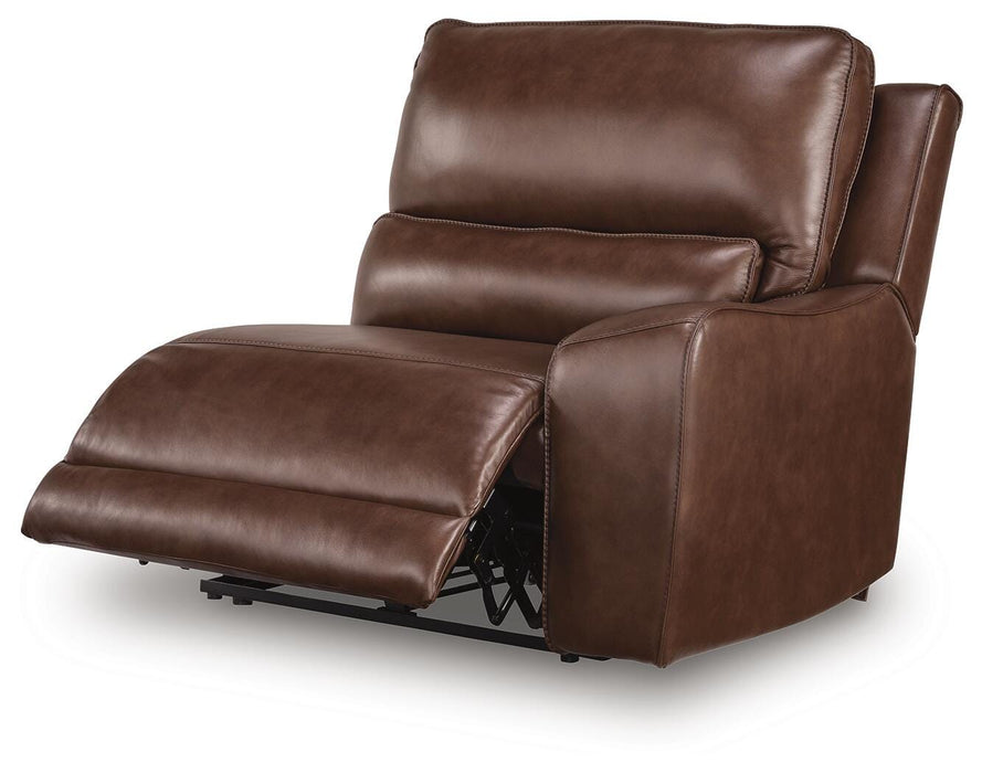 DeepWakes Power Reclining Sectional with Chaise - Furniture 4 Less (Jacksonville, NC)