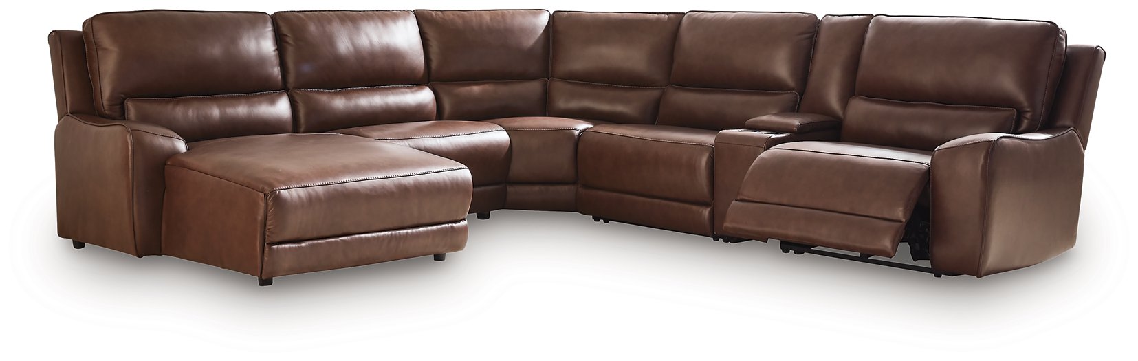 DeepWakes Power Reclining Sectional with Chaise - Furniture 4 Less (Jacksonville, NC)