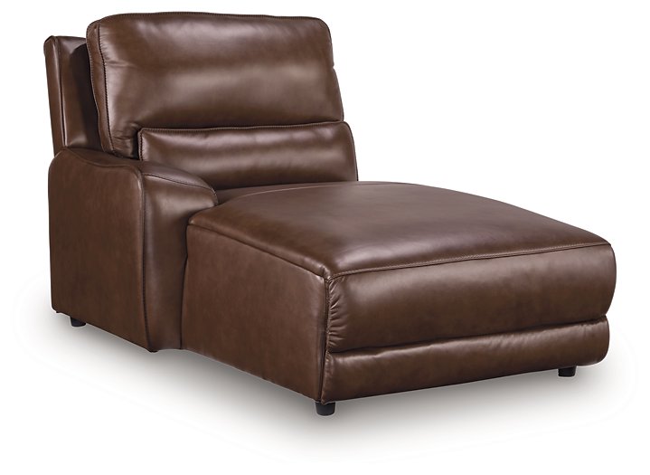 DeepWakes Power Reclining Sectional with Chaise - Furniture 4 Less (Jacksonville, NC)