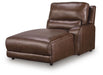 DeepWakes Power Reclining Sectional with Chaise - Furniture 4 Less (Jacksonville, NC)
