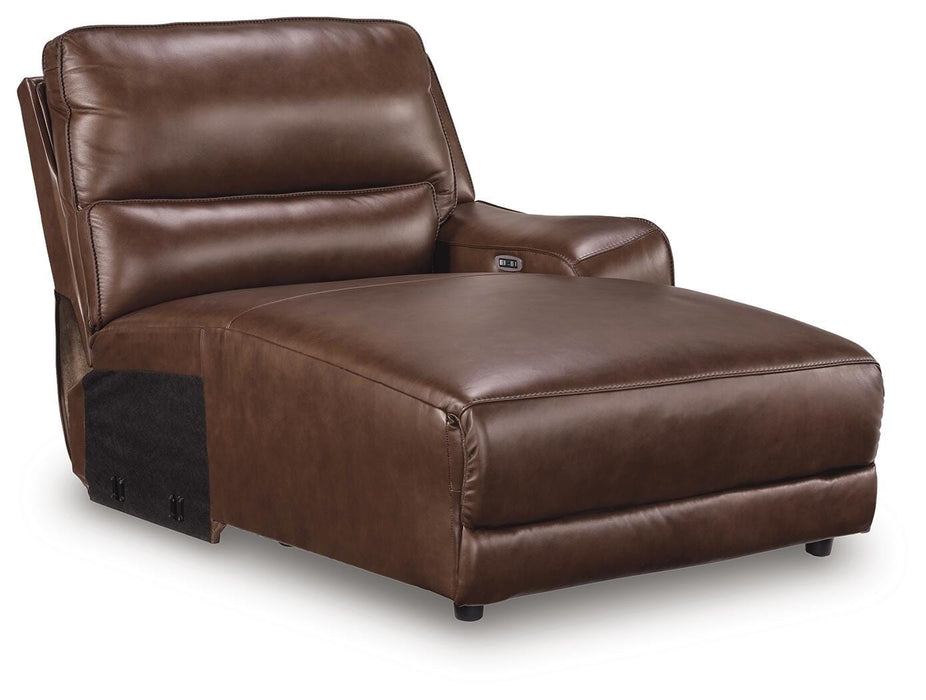 DeepWakes Power Reclining Sectional with Chaise - Furniture 4 Less (Jacksonville, NC)