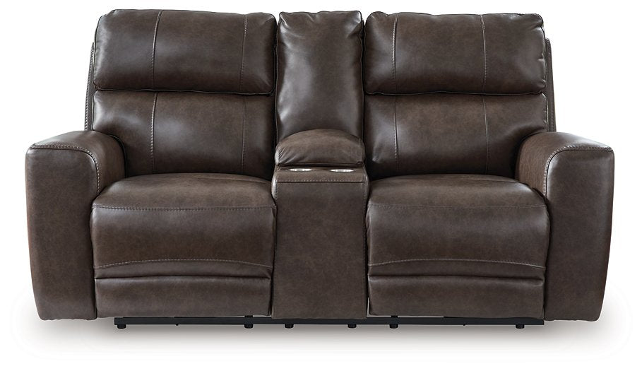 Crossplex Power Reclining Loveseat with Console