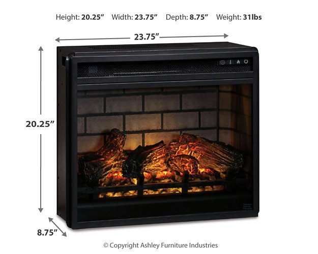 Entertainment Accessories Electric Infrared Fireplace Insert - Furniture 4 Less (Jacksonville, NC)