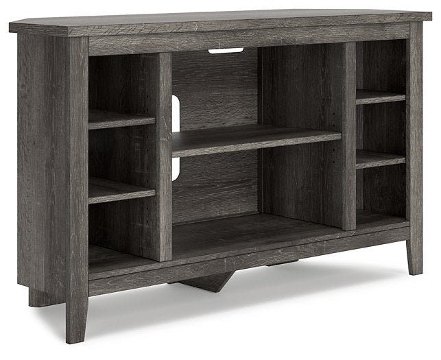 Arlenbry Corner TV Stand with Electric Fireplace - Furniture 4 Less (Jacksonville, NC)