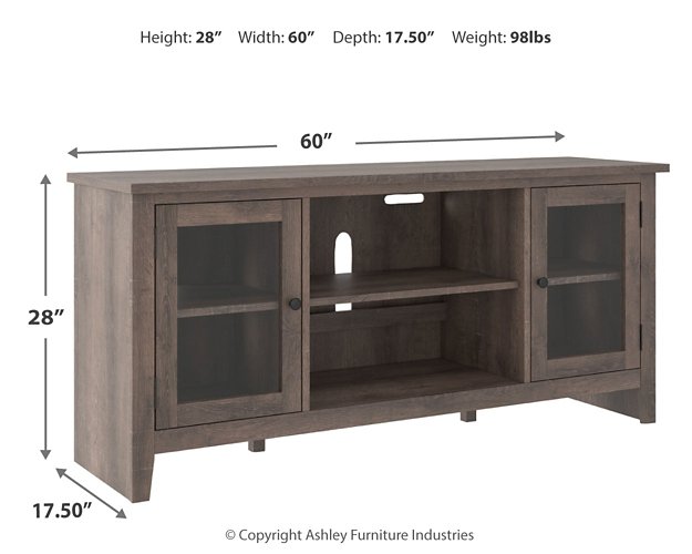 Arlenbry 60" TV Stand with Electric Fireplace - Furniture 4 Less (Jacksonville, NC)