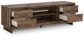 Zadilyn 72" TV Stand with Electric Fireplace - Furniture 4 Less (Jacksonville, NC)