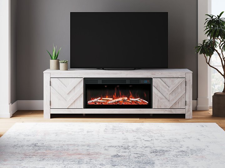 Cayboni 71" TV Stand with Electric Fireplace - Furniture 4 Less (Jacksonville, NC)