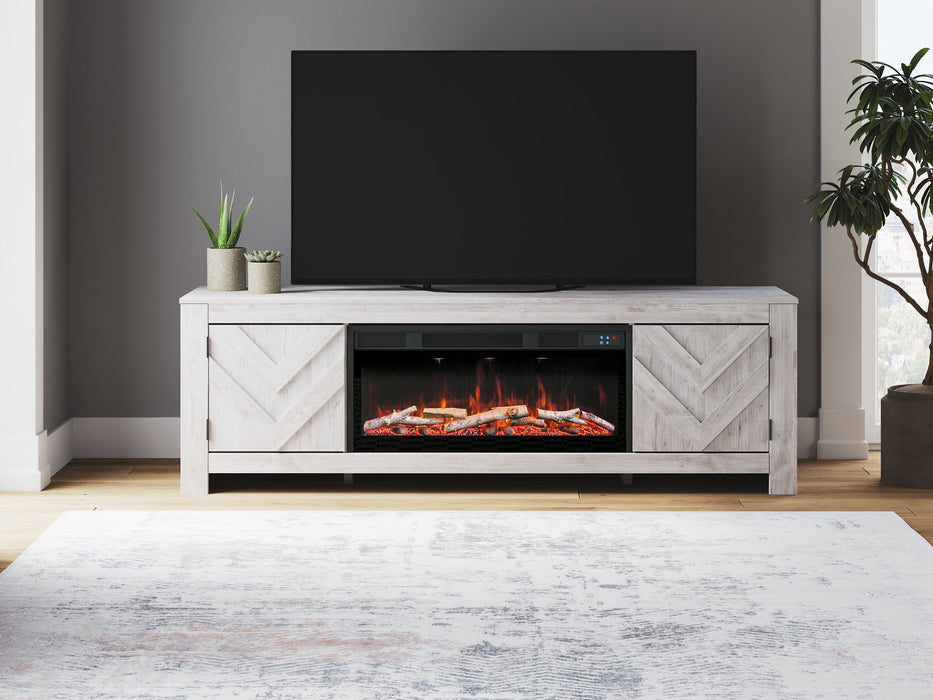 Cayboni 71" TV Stand with Electric Fireplace - Furniture 4 Less (Jacksonville, NC)