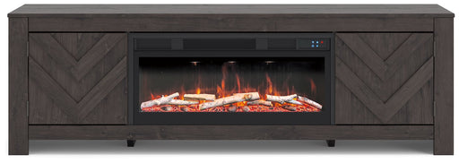 Cayboni 71" TV Stand with Electric Fireplace - Furniture 4 Less (Jacksonville, NC)