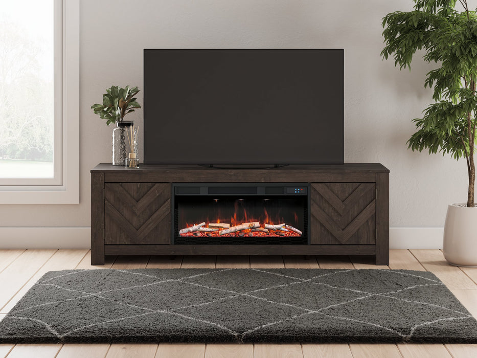 Cayboni 71" TV Stand with Electric Fireplace - Furniture 4 Less (Jacksonville, NC)