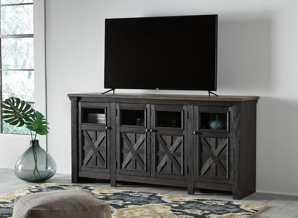 Tyler Creek 74" TV Stand - Furniture 4 Less (Jacksonville, NC)