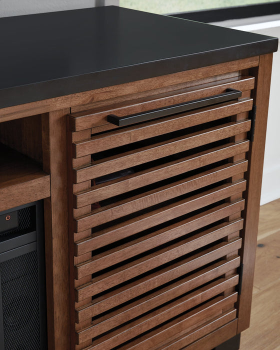 Kallari 84" TV Stand with Electric Fireplace - Furniture 4 Less (Jacksonville, NC)