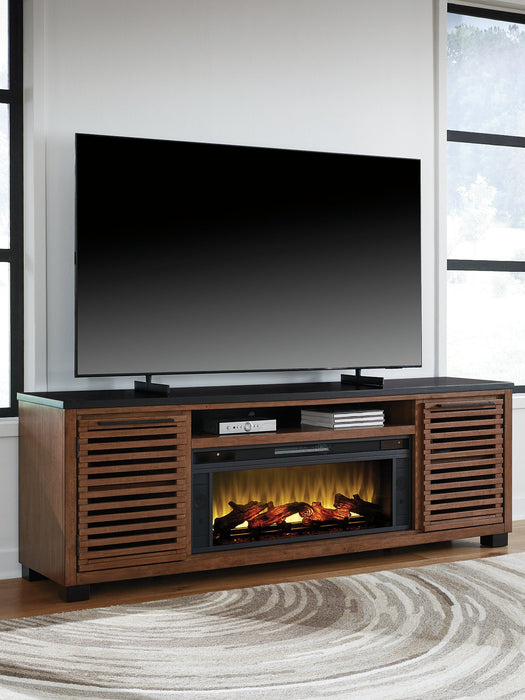 Kallari 84" TV Stand with Electric Fireplace - Furniture 4 Less (Jacksonville, NC)