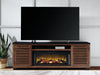 Kallari 84" TV Stand with Electric Fireplace - Furniture 4 Less (Jacksonville, NC)