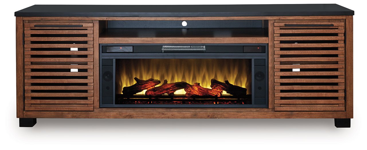 Kallari 84" TV Stand with Electric Fireplace - Furniture 4 Less (Jacksonville, NC)
