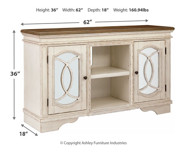 Realyn 62" TV Stand - Furniture 4 Less (Jacksonville, NC)