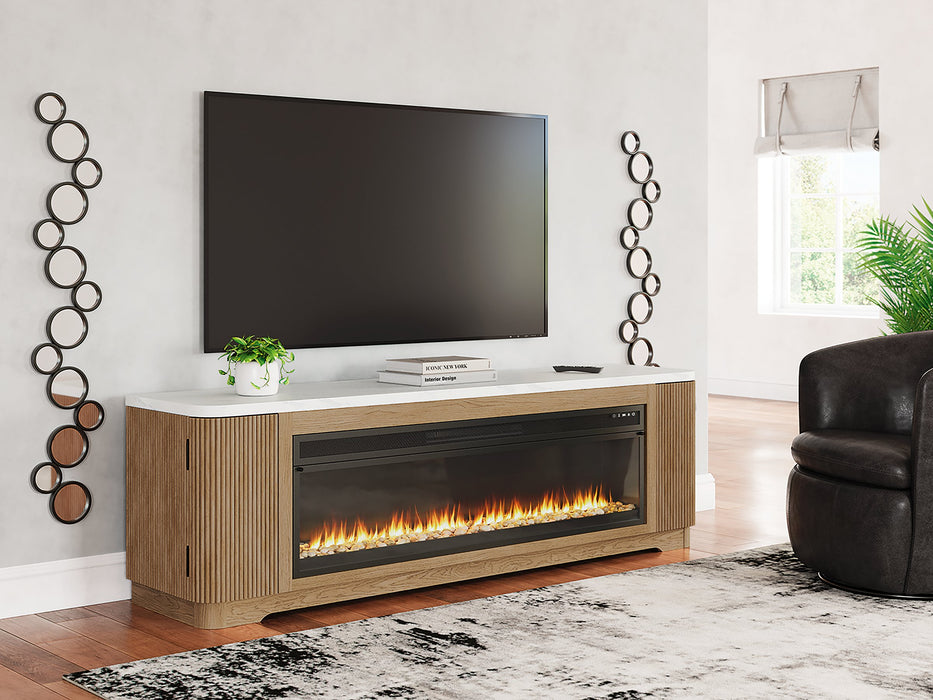 Camdill 80" TV Stand with Electric Fireplace - Furniture 4 Less (Jacksonville, NC)