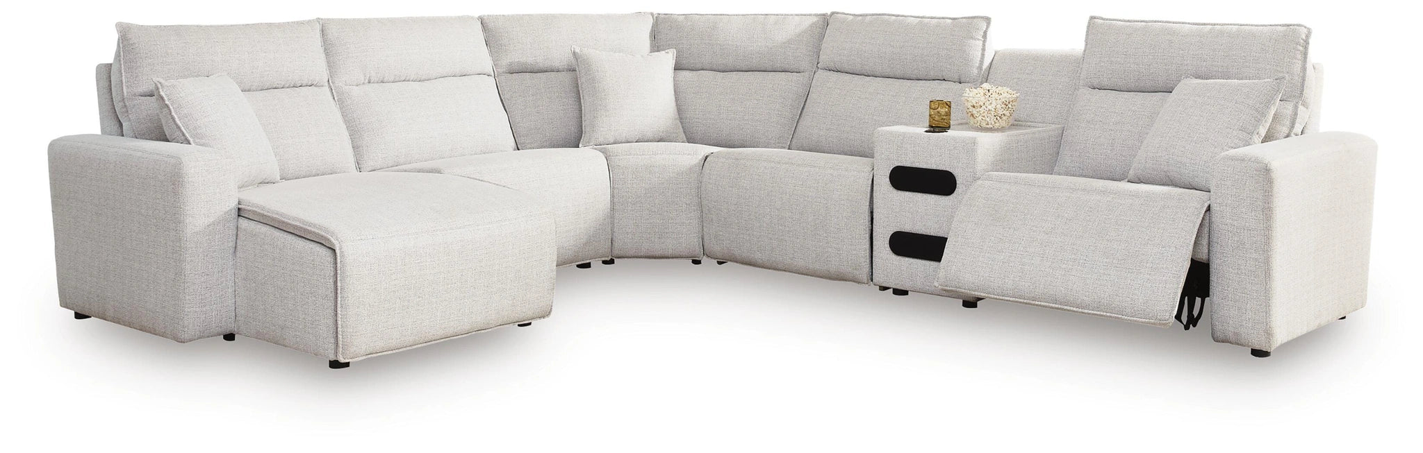 Modmax II Reclining Sectional with Chaise and Audio Console